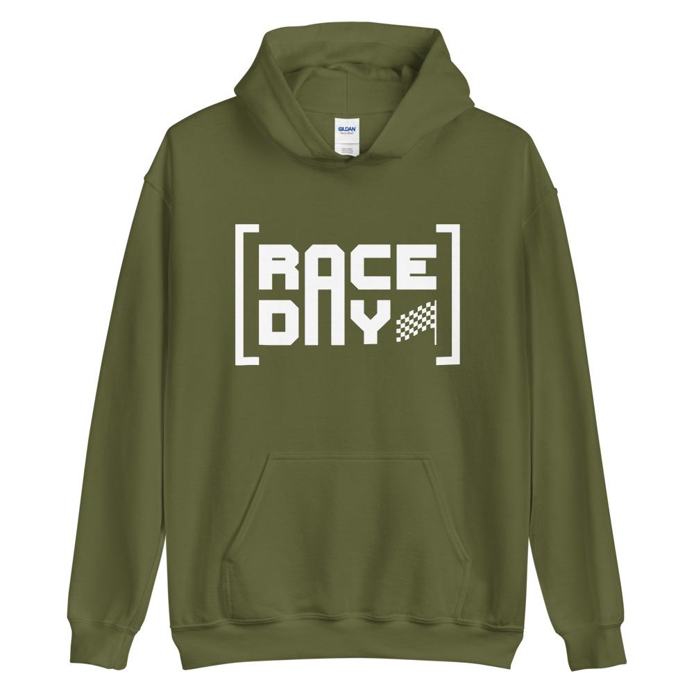 RACE DAY Hoodie Embattled Clothing Military Green S 