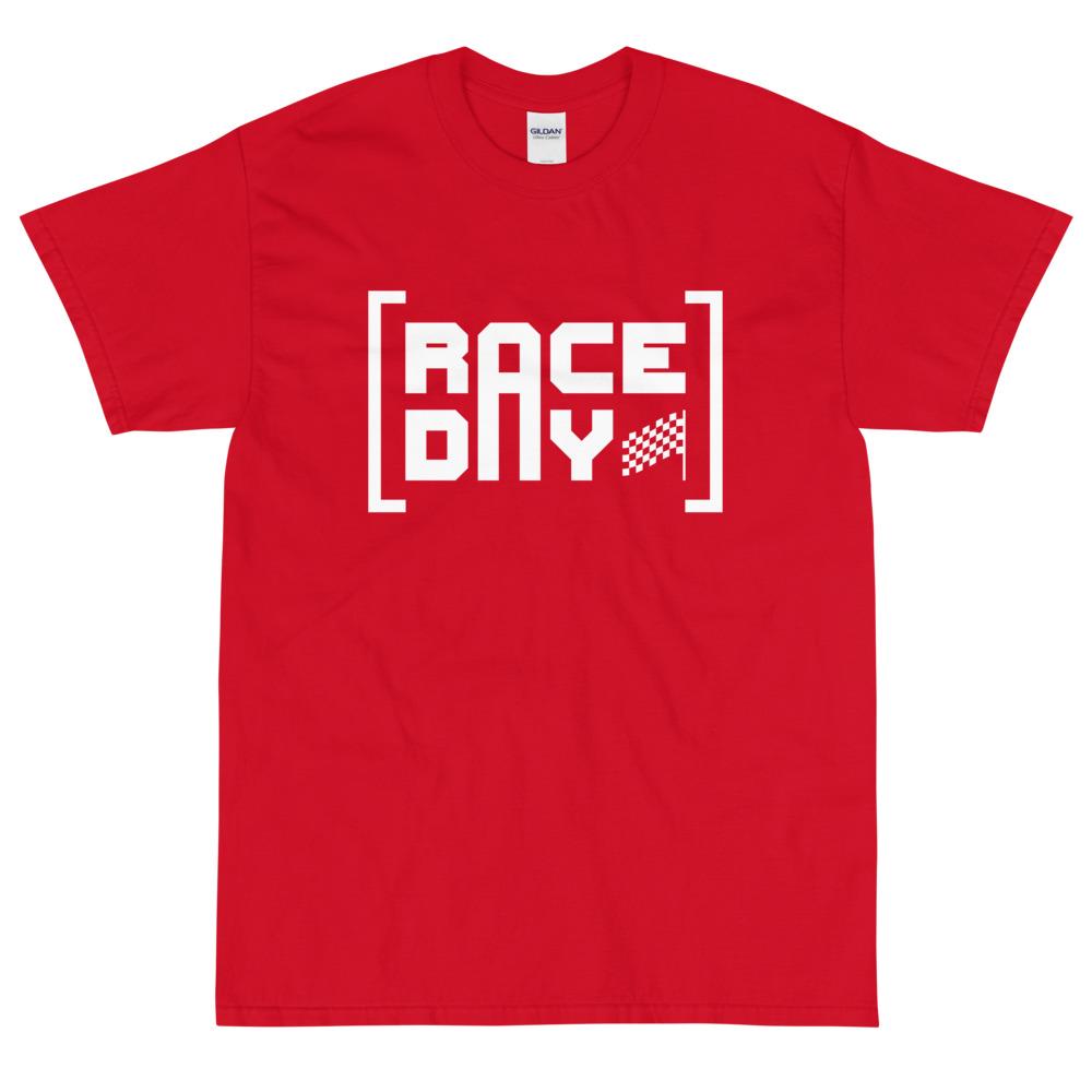 RACE DAY Short Sleeve T-Shirt Embattled Clothing Red S 
