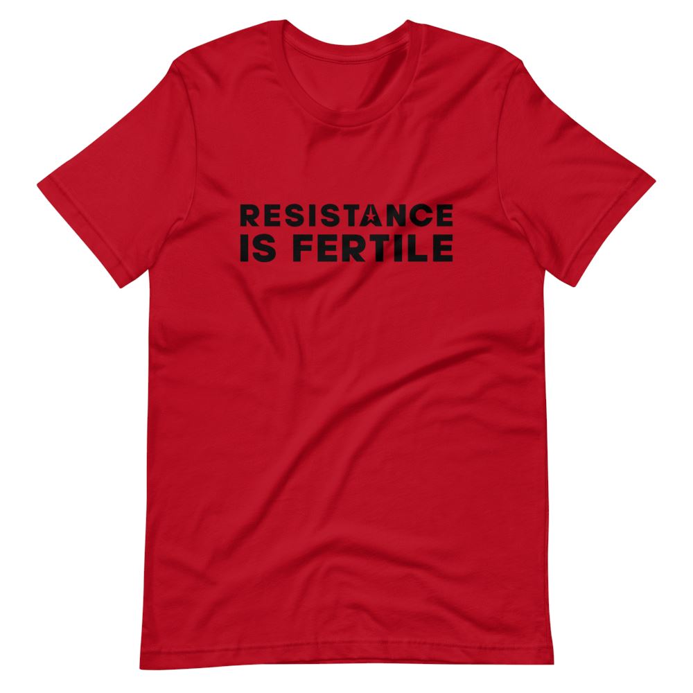 Resistance Is Fertile Short-Sleeve T-Shirt 001 Embattled Clothing Red S 