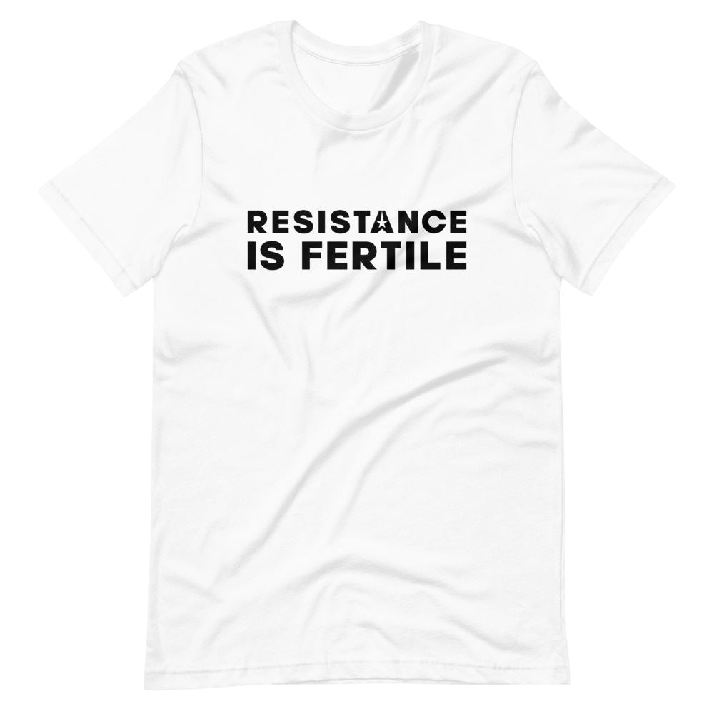Resistance Is Fertile Short-Sleeve T-Shirt 001 Embattled Clothing White XS 