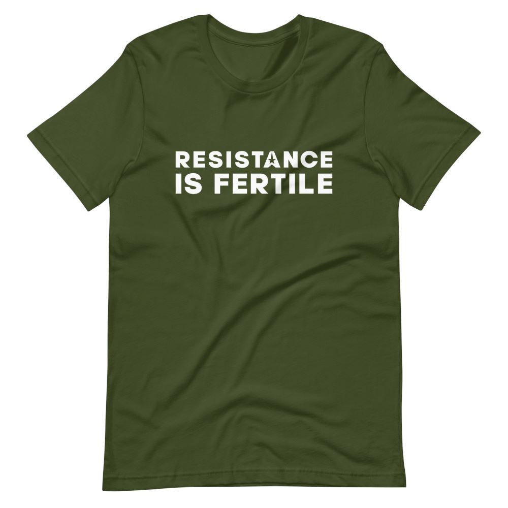 Resistance Is Fertile Short-Sleeve T-Shirt 002 Embattled Clothing Olive S 