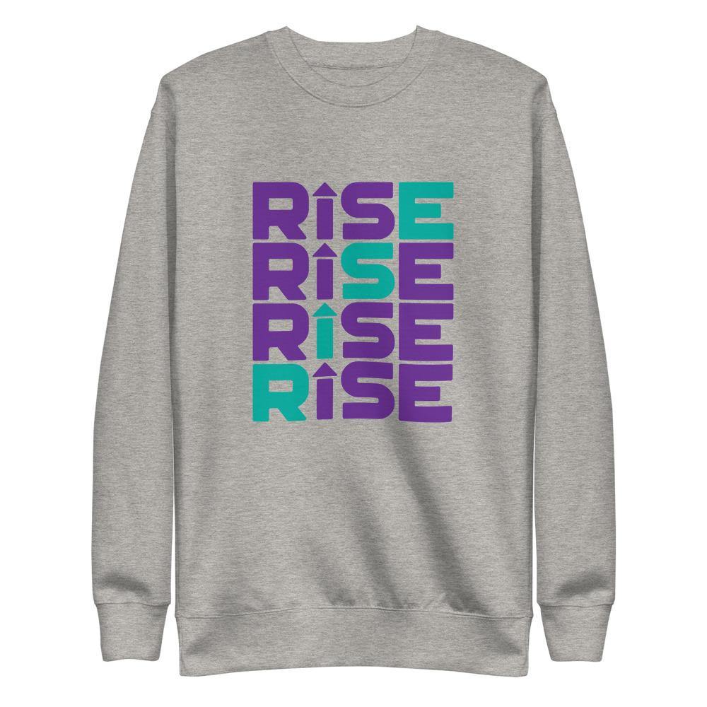 RISE PATTERN Fleece Pullover Embattled Clothing Carbon Grey S 