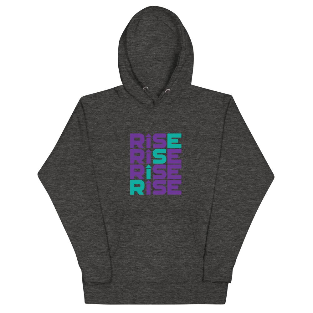 RISE PATTERN Hoodie Embattled Clothing Charcoal Heather S 