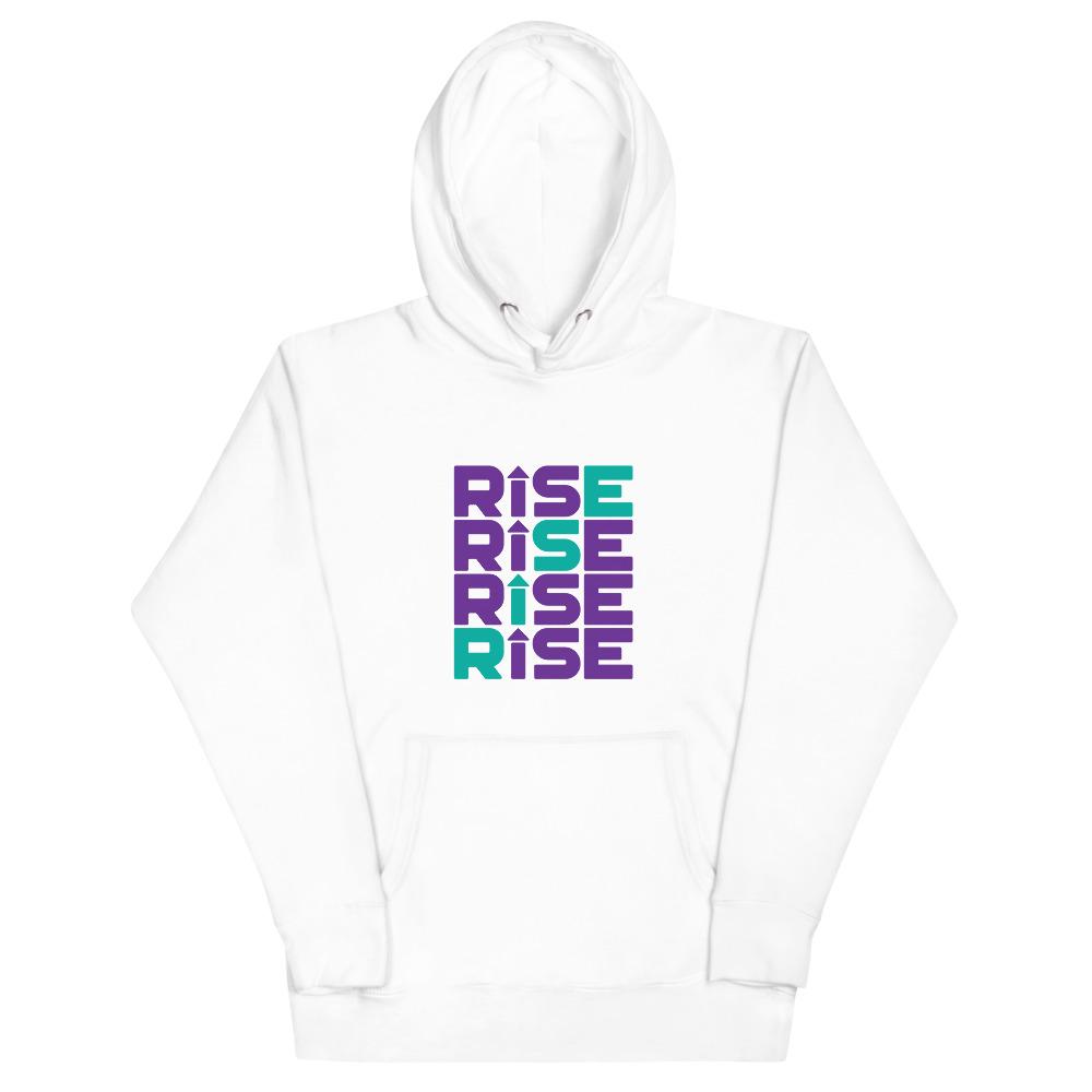 RISE PATTERN Hoodie Embattled Clothing White S 