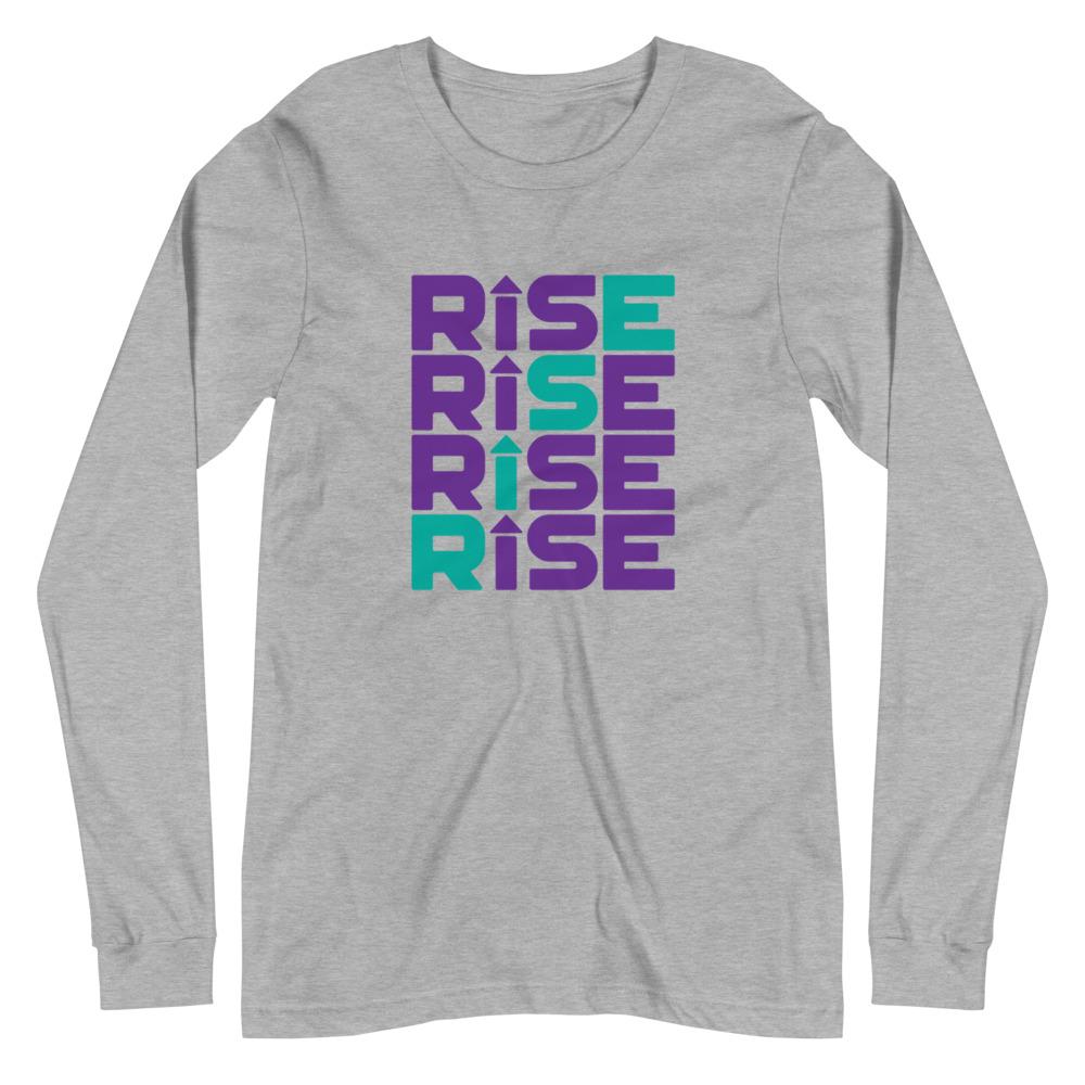 RISE PATTERN Long Sleeve Tee Embattled Clothing Athletic Heather XS 