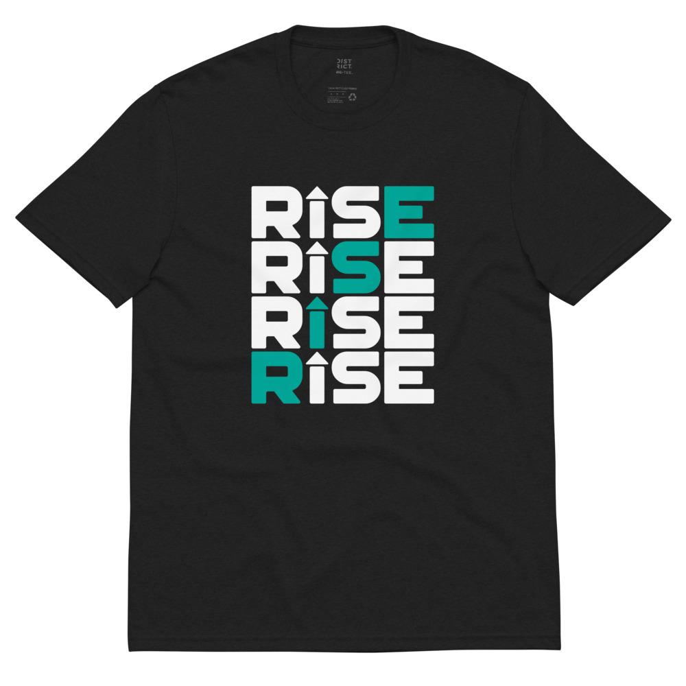 RISE PATTERN recycled t-shirt Embattled Clothing Black S 