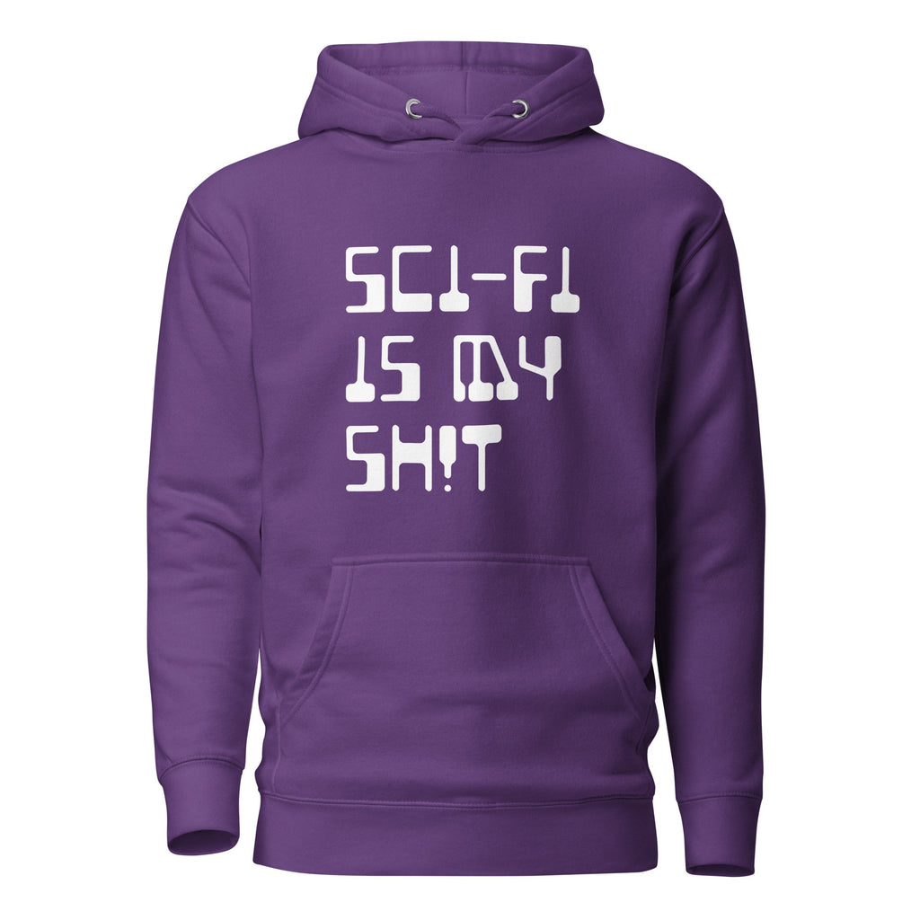 SCI-FI IS MY SH!T Hoodie Embattled Clothing Purple S 