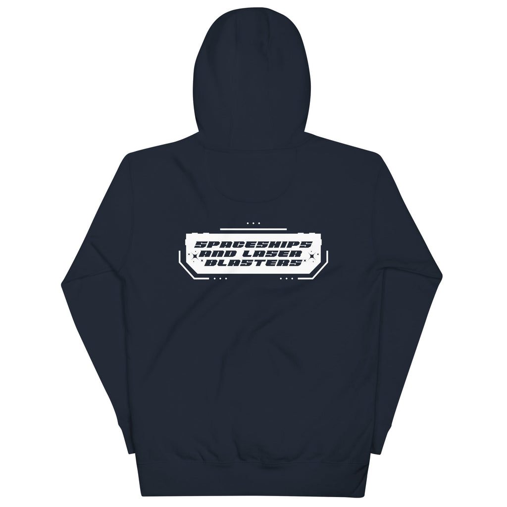 SPACESHIPS AND LASER BLASTERS (GRAVITY WHITE) Hoodie Embattled Clothing 