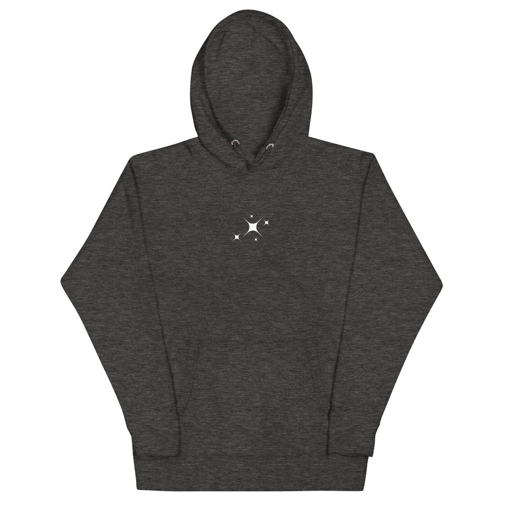 SPACESHIPS AND LASER BLASTERS (GRAVITY WHITE) Hoodie Embattled Clothing Charcoal Heather S 