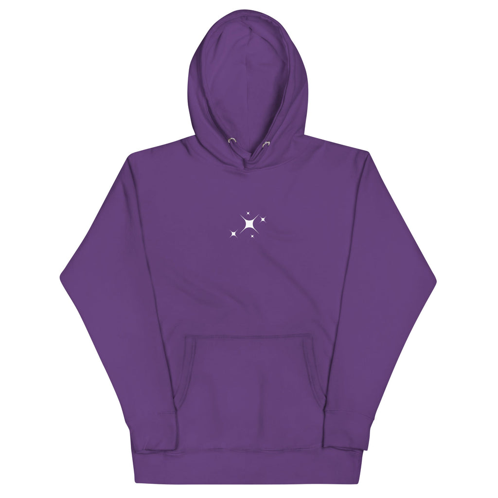 SPACESHIPS AND LASER BLASTERS (GRAVITY WHITE) Hoodie Embattled Clothing Purple S 