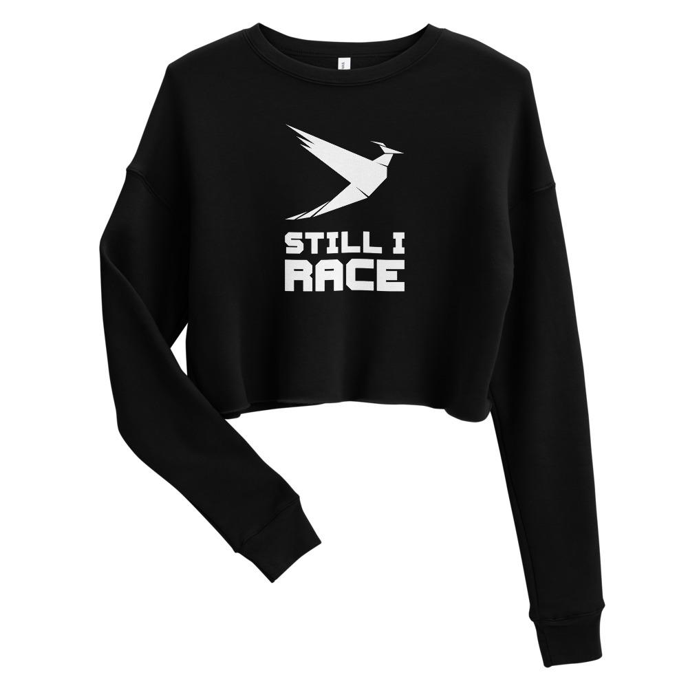STILL I RACE 2.0 Crop Sweatshirt Embattled Clothing Black S 