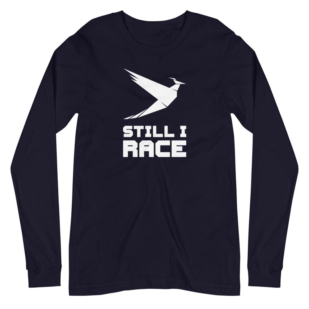 STILL I RACE 2.0 Long Sleeve Tee Embattled Clothing Navy XS 