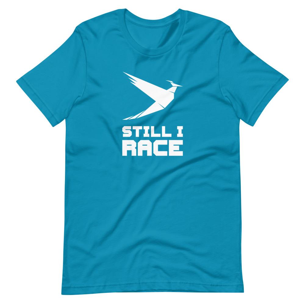 STILL I RACE 2.0 Short-Sleeve T-Shirt Embattled Clothing Aqua S 