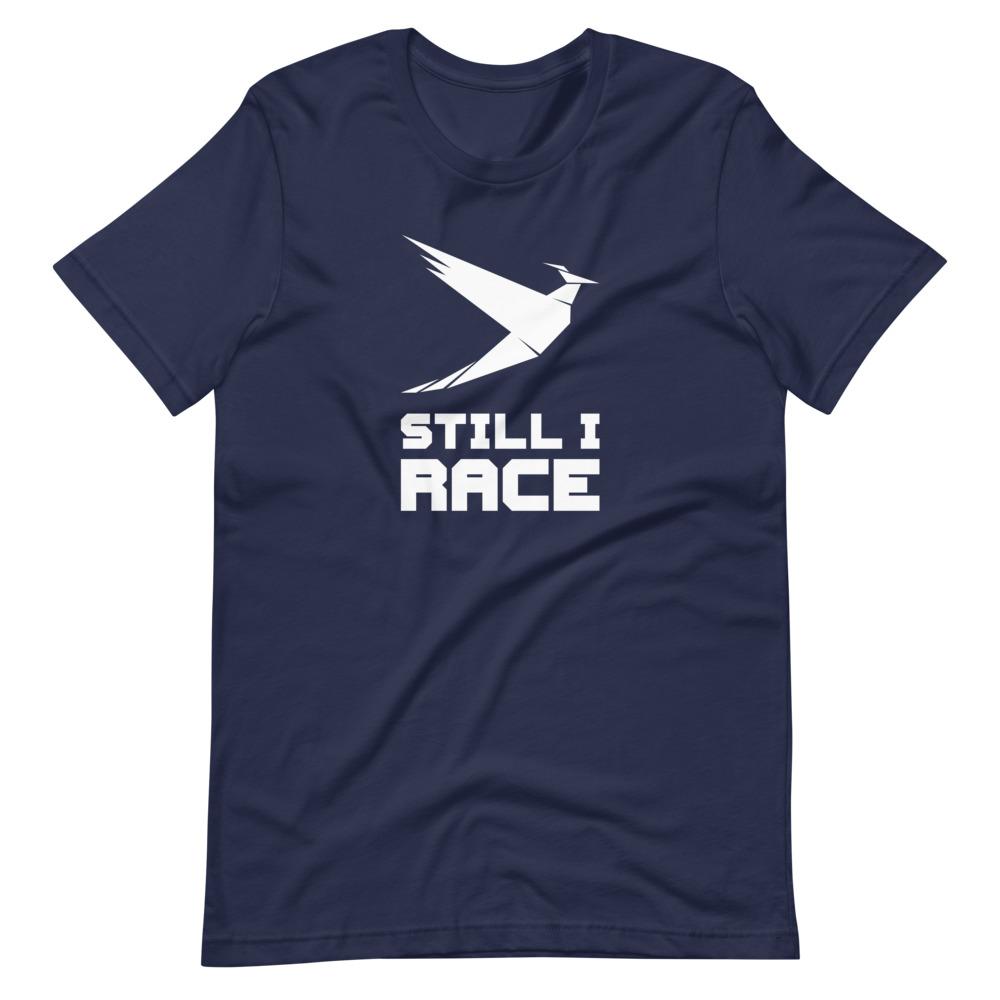STILL I RACE 2.0 Short-Sleeve T-Shirt Embattled Clothing Navy XS 