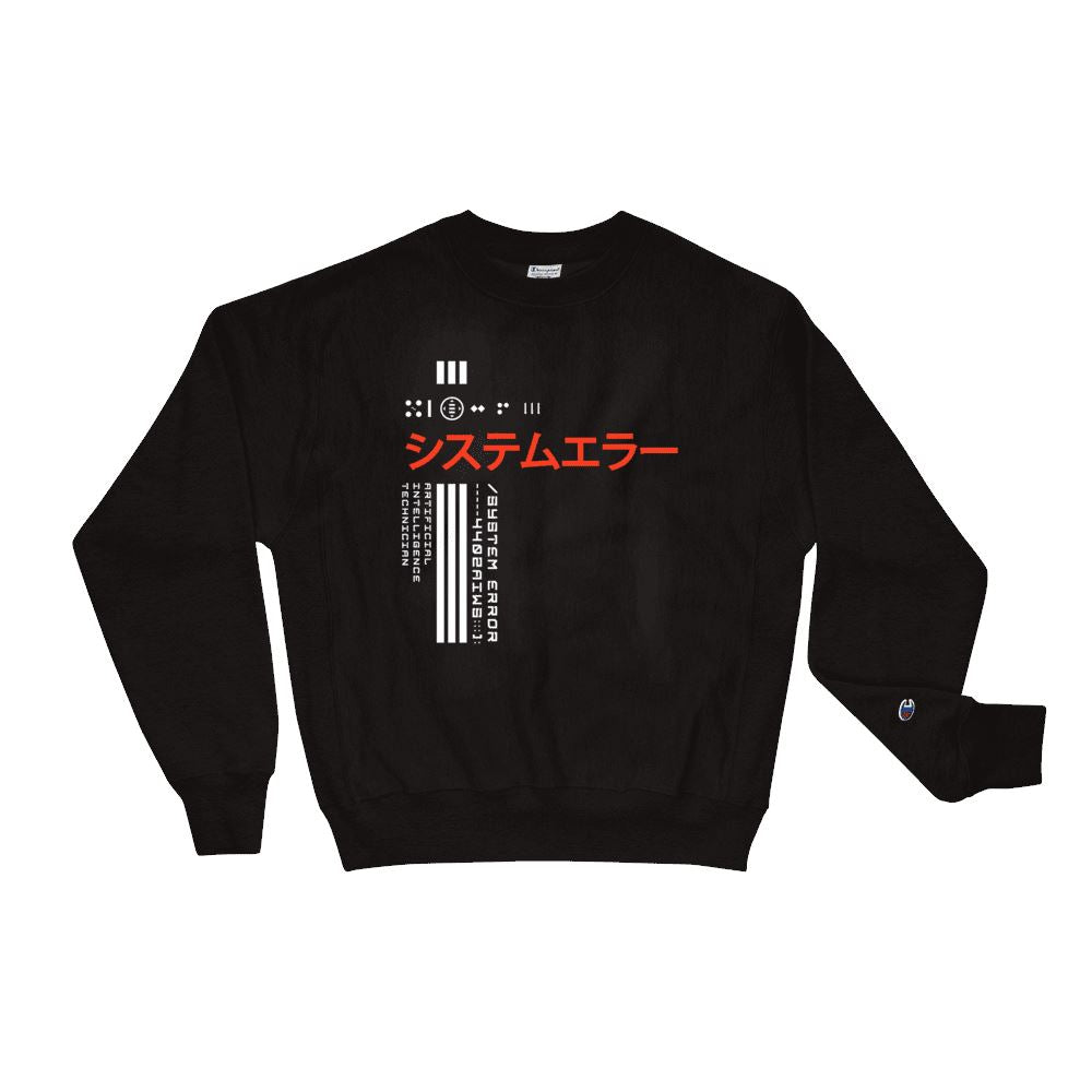 SYSTEM ERROR X Champion Sweatshirt Embattled Clothing Black S 
