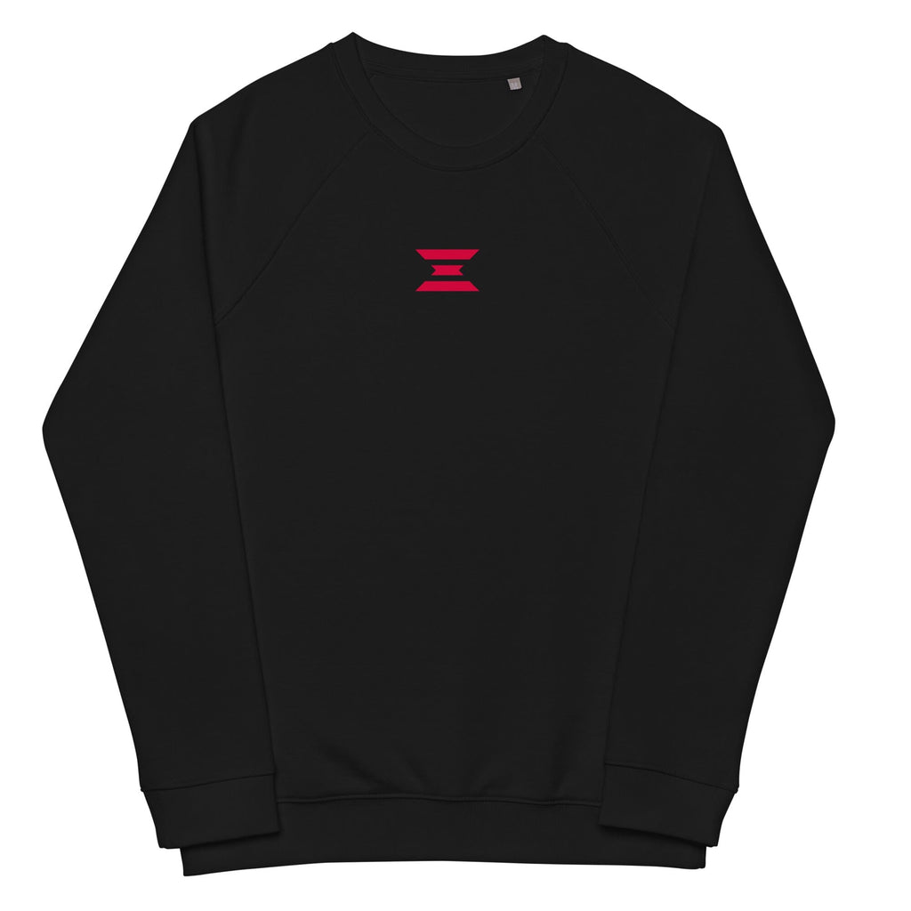 Team Leader organic raglan sweatshirt Embattled Clothing Black XS 