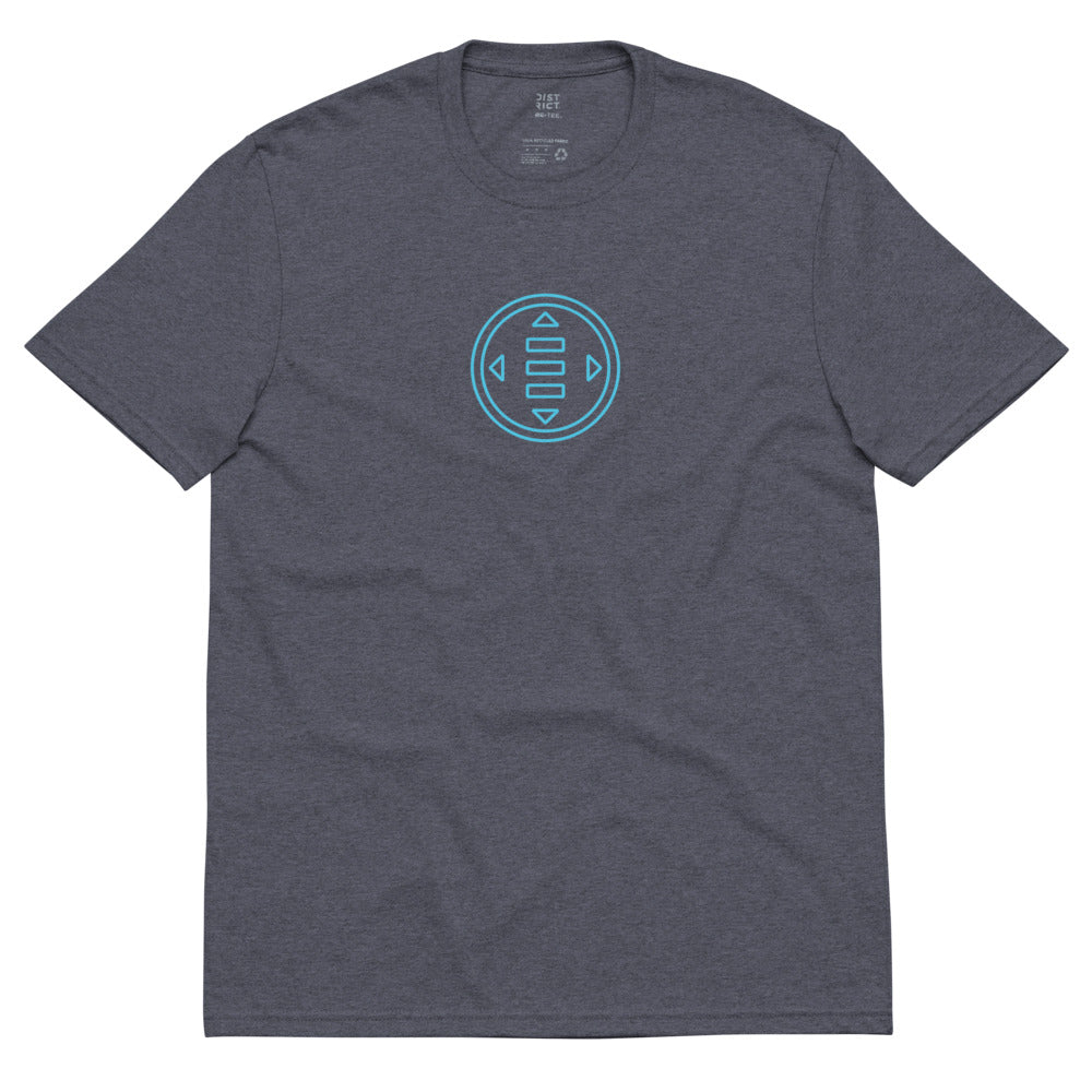 The EC Grid recycled t-shirt Embattled Clothing Heathered Navy S 