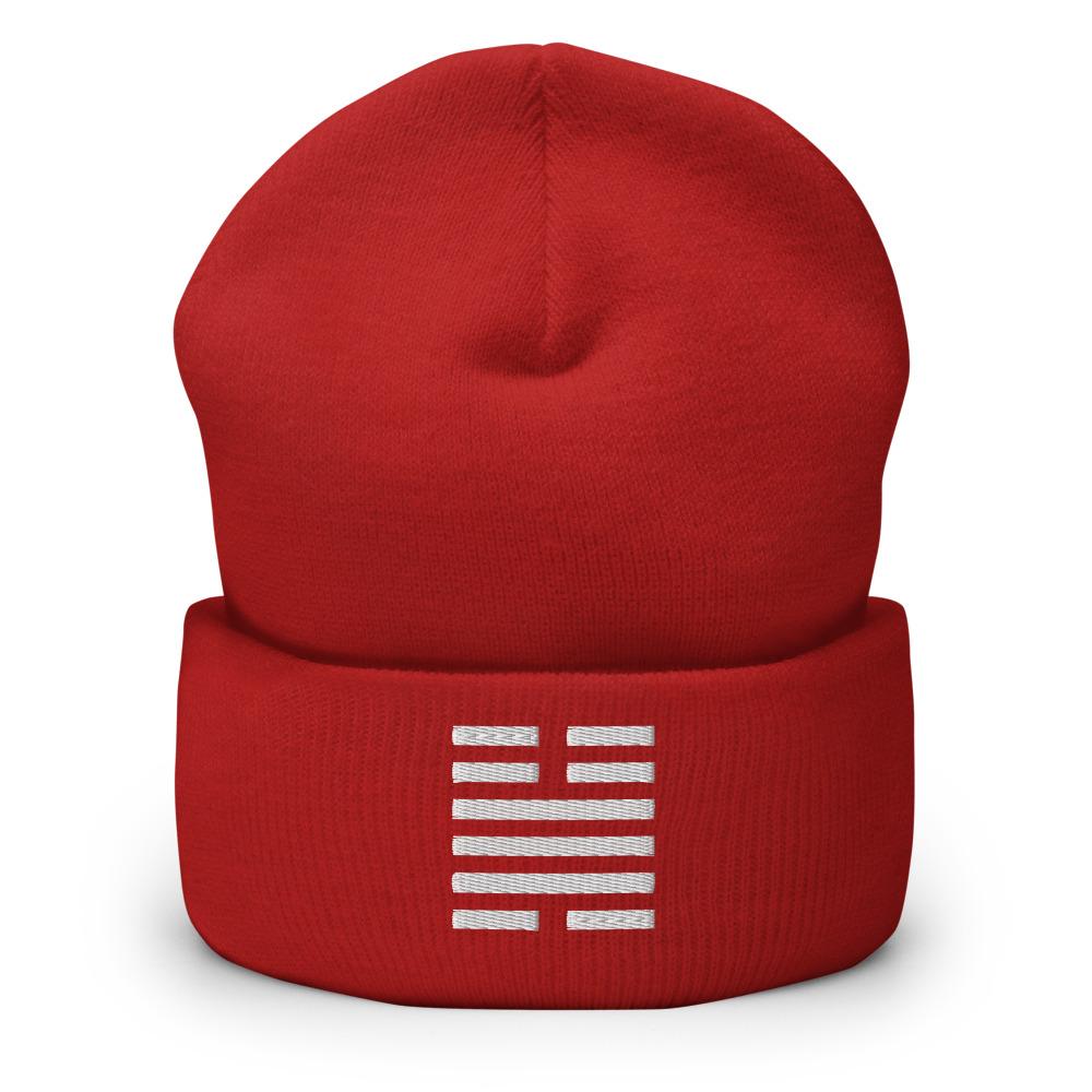 THE FORCE Cuffed Beanie Embattled Clothing Red 