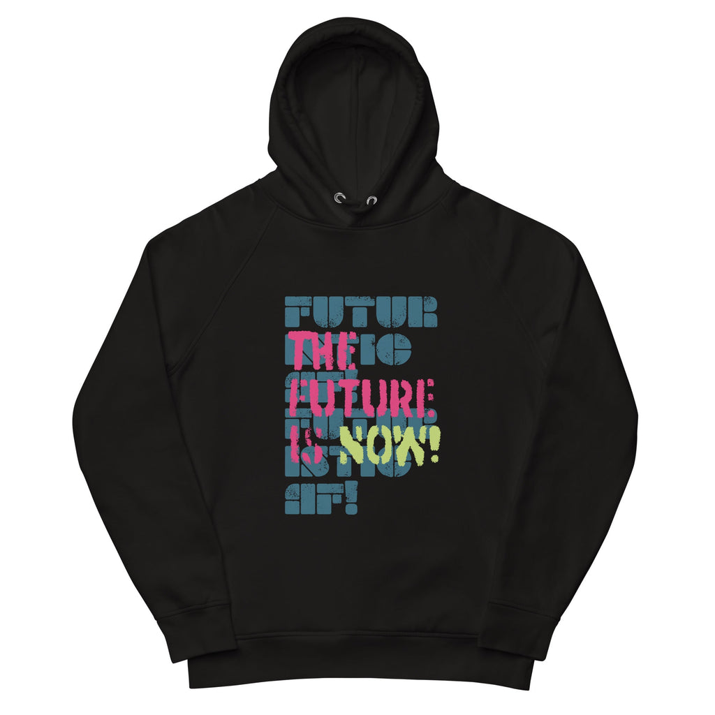 THE FUTURE IS NOW! pullover hoodie Embattled Clothing Black S 