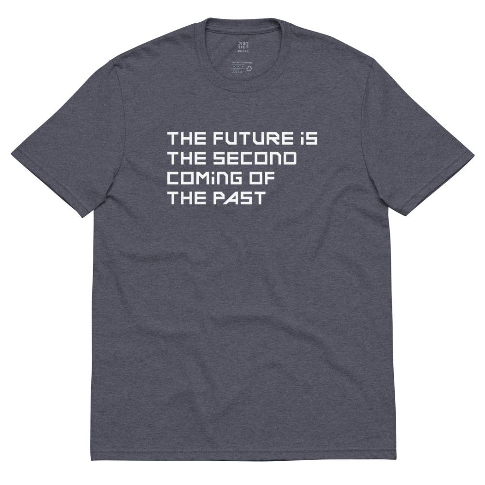 The Future (Stone White) recycled t-shirt Embattled Clothing Heathered Navy S 