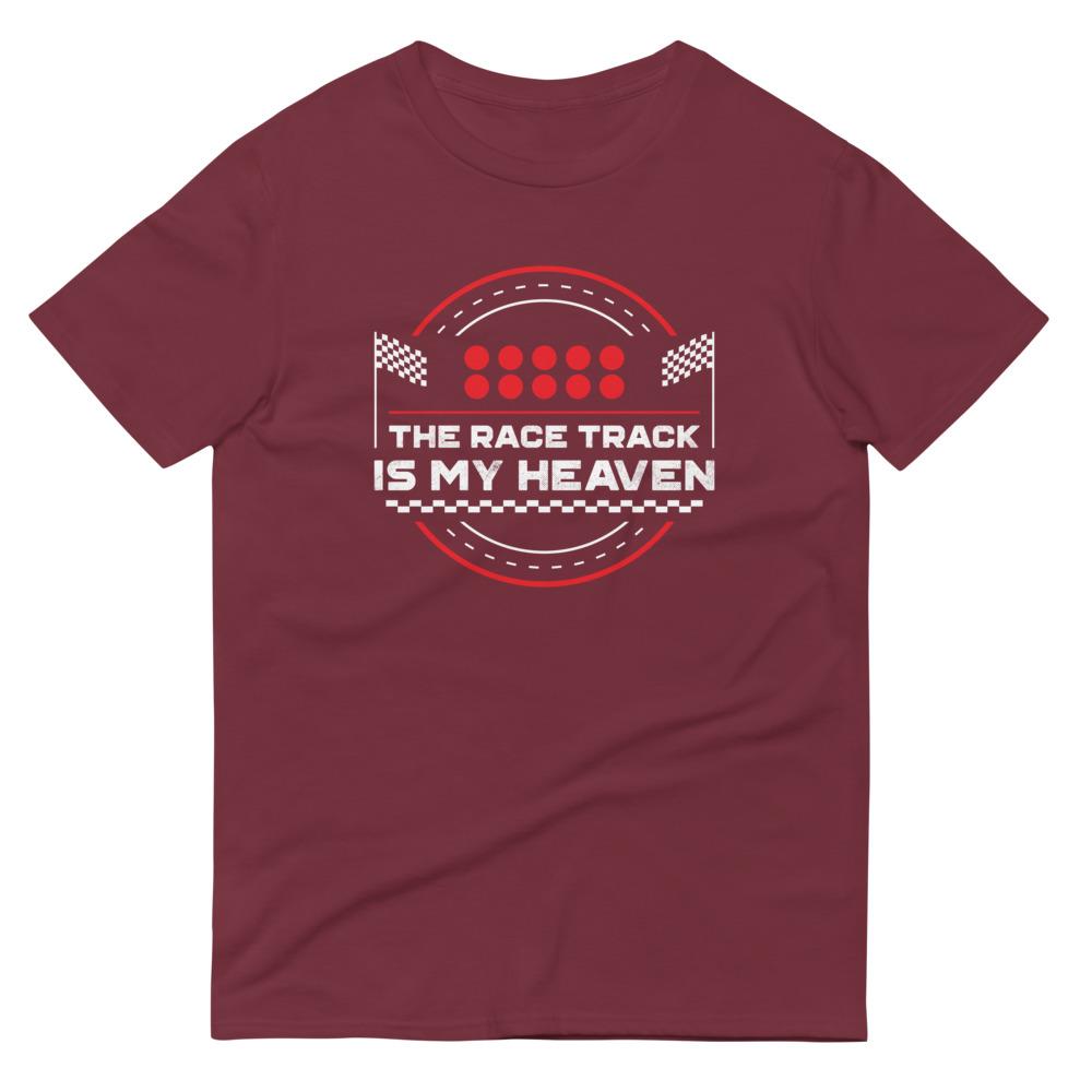 The Race Track Is My Heaven T-Shirt Embattled Clothing Maroon S 