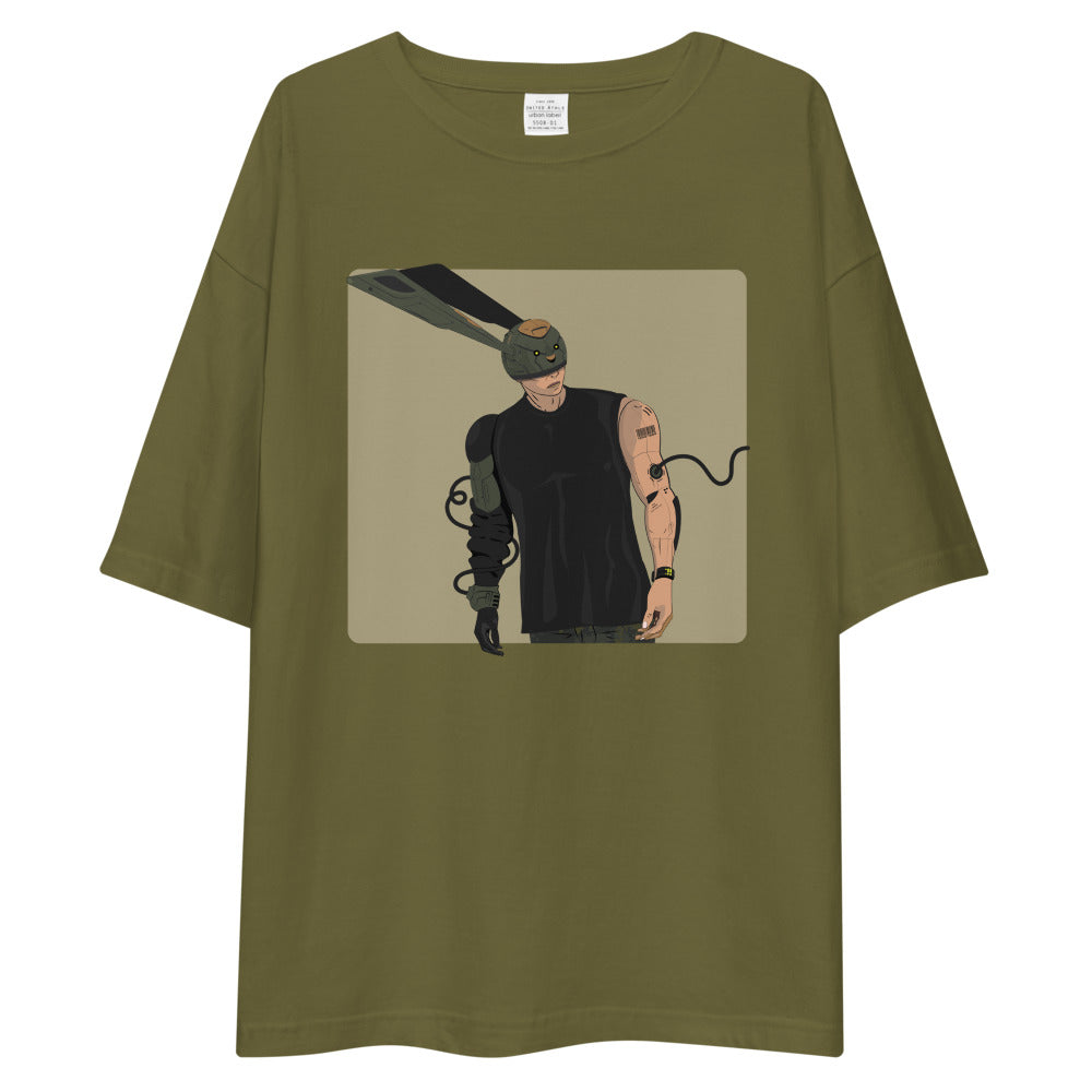 The Technologist Archetype oversized t-shirt Embattled Clothing City Green S 