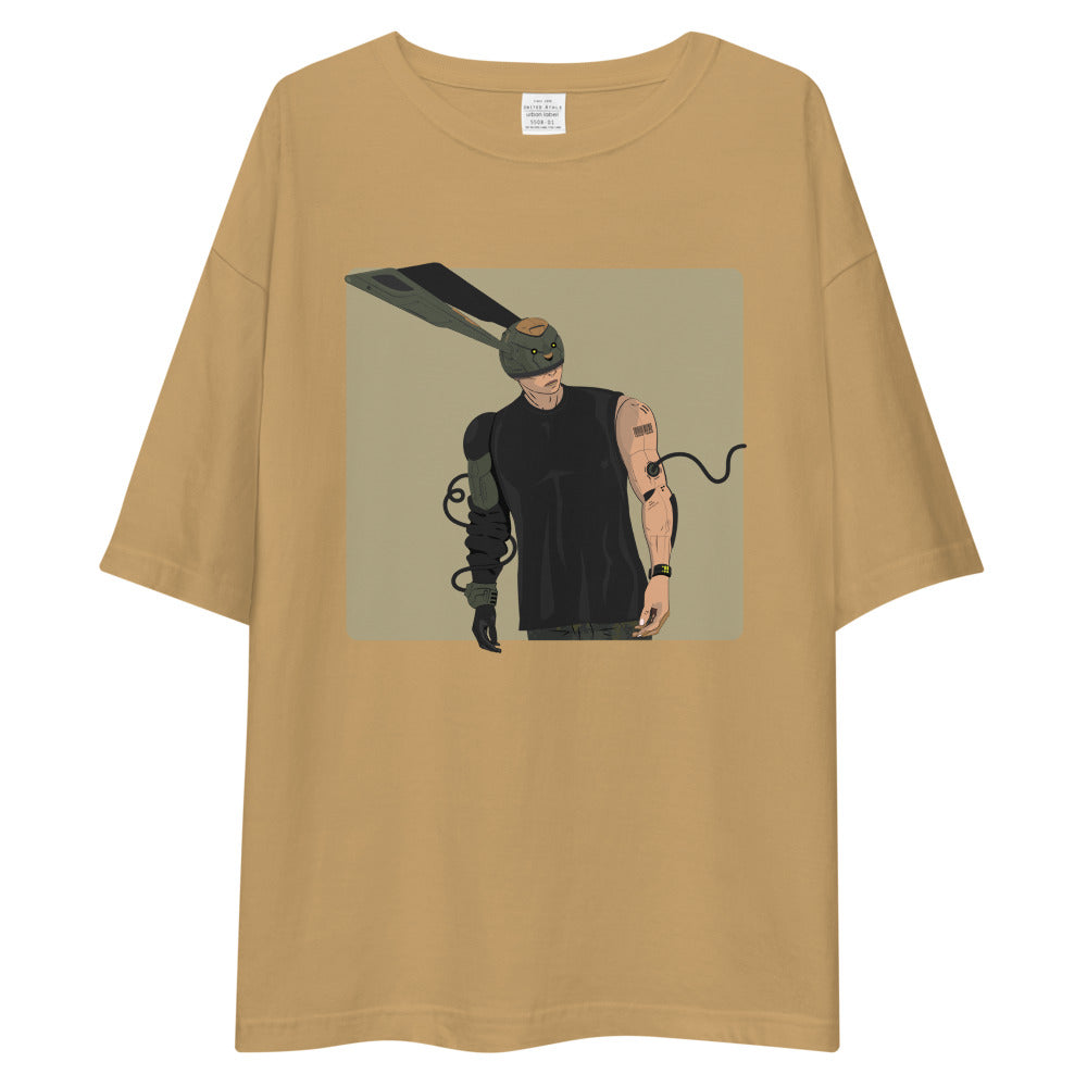 The Technologist Archetype oversized t-shirt Embattled Clothing Sand Khaki S 