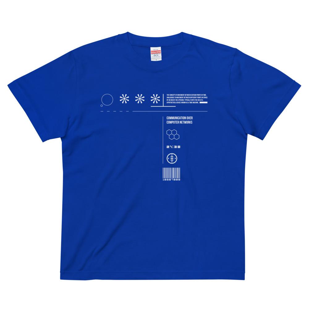 TIME TRAVELER quality tee Embattled Clothing Royal Blue S 