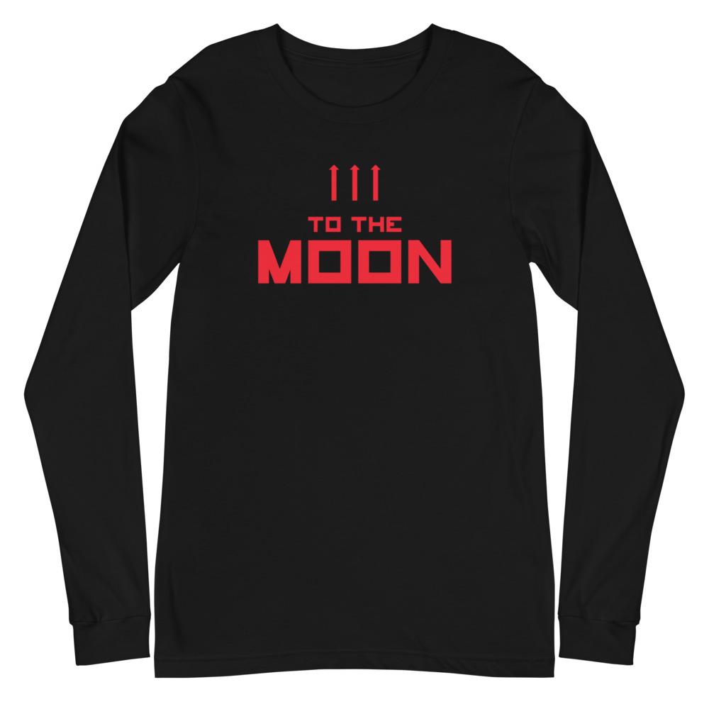 TO THE MOON Long Sleeve Tee Embattled Clothing Black XS 