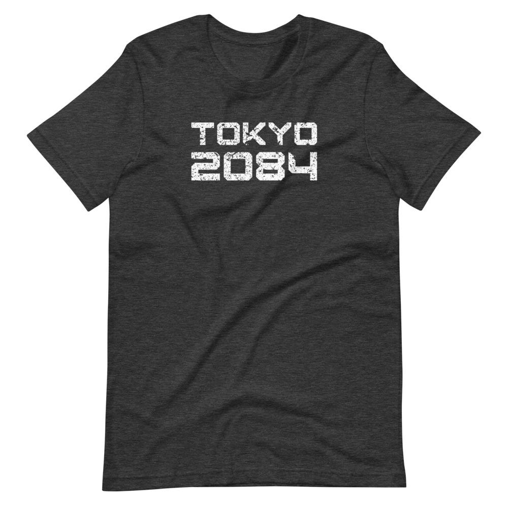 TOKYO 2084 (WE SURVIVED) Short-Sleeve T-Shirt Embattled Clothing Dark Grey Heather XS 