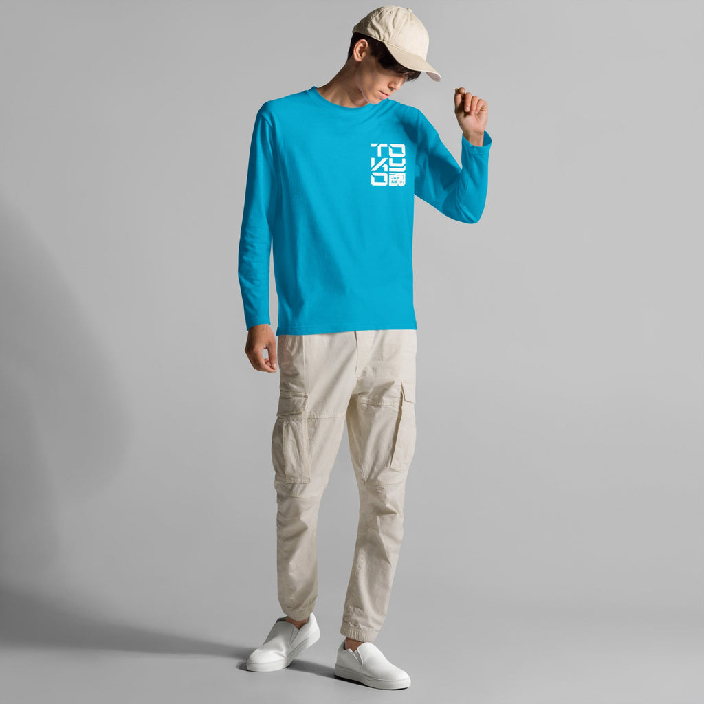 TOKYO CYBER-ID 3.0 long sleeve t-shirt Embattled Clothing Turquoise S 