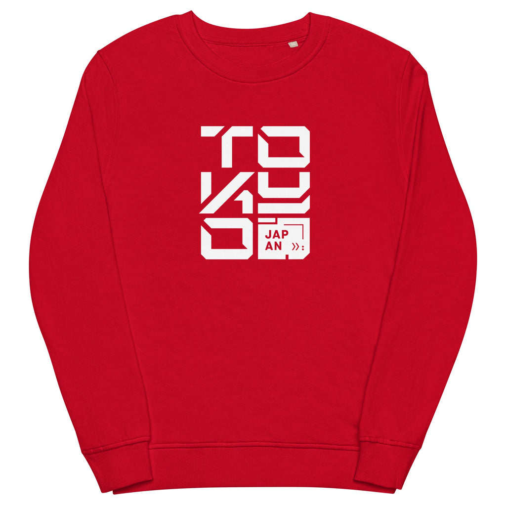 TOKYO CYBER-ID organic sweatshirt Embattled Clothing Red S 