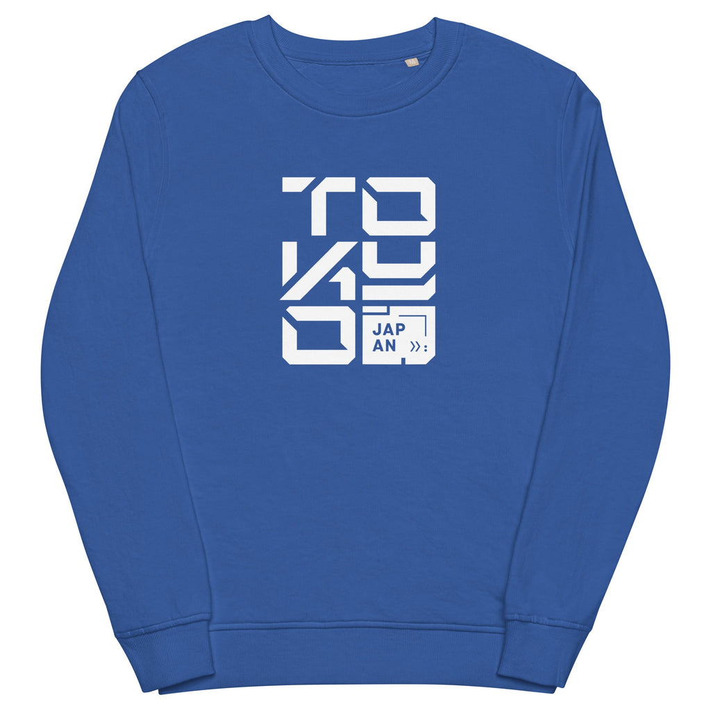 TOKYO CYBER-ID organic sweatshirt Embattled Clothing Royal Blue S 