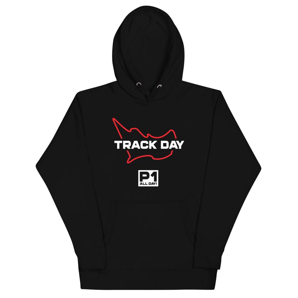 TRACK DAY Hoodie Embattled Clothing Black S 