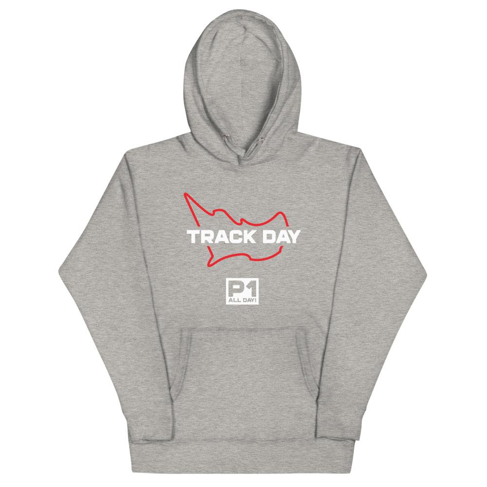 TRACK DAY Hoodie Embattled Clothing Carbon Grey S 