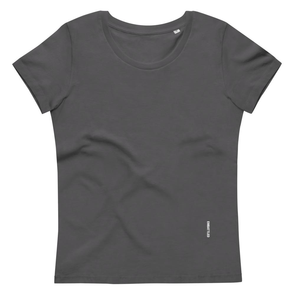 TYPOGRAPHY 2086F Women's fitted eco tee Embattled Clothing Anthracite S 