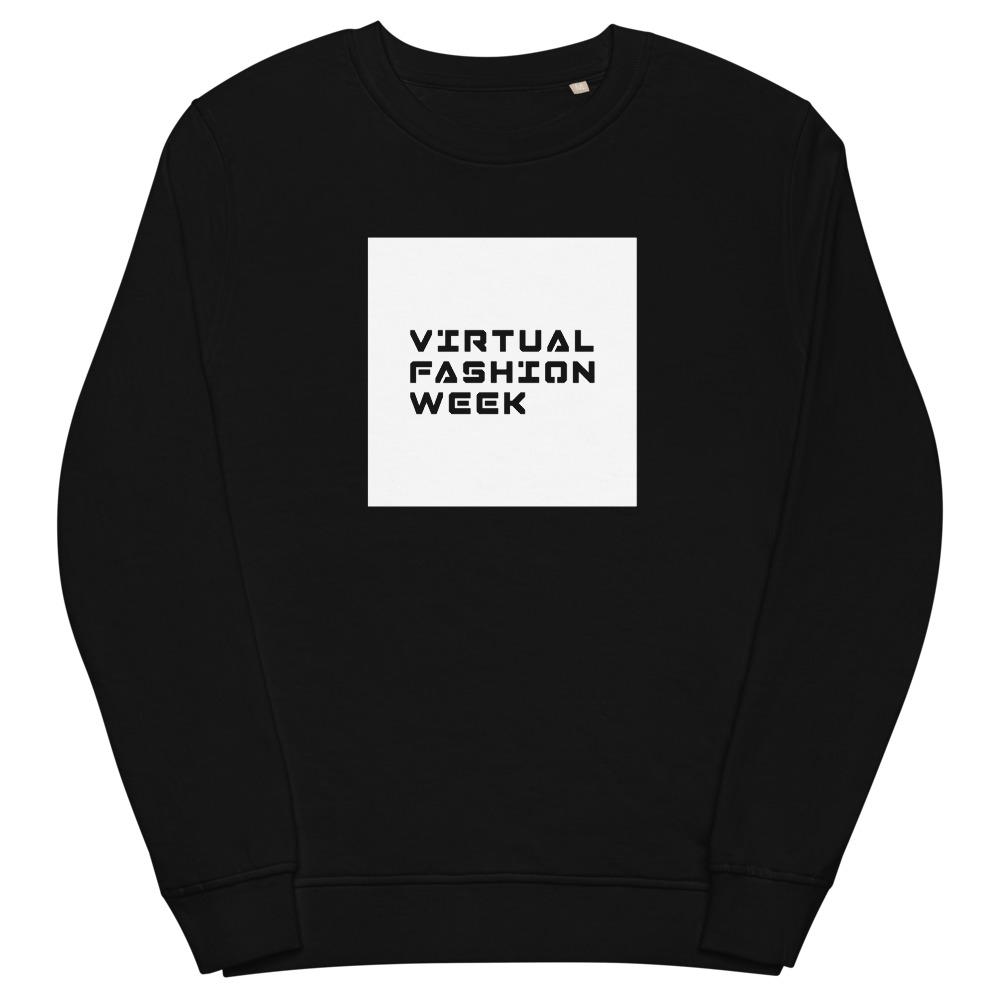 VIRTUAL FASHION WEEK VIP Unisex organic sweatshirt Embattled Clothing Black S 
