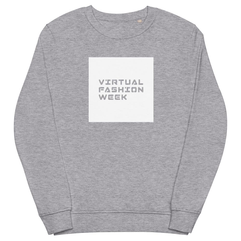 VIRTUAL FASHION WEEK VIP Unisex organic sweatshirt Embattled Clothing Grey Melange S 