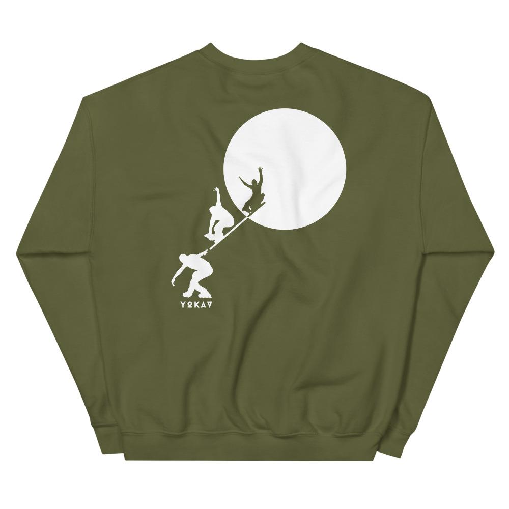 YOKAV HYPER GRIND FREESTYLE Sweatshirt Embattled Clothing Military Green S 