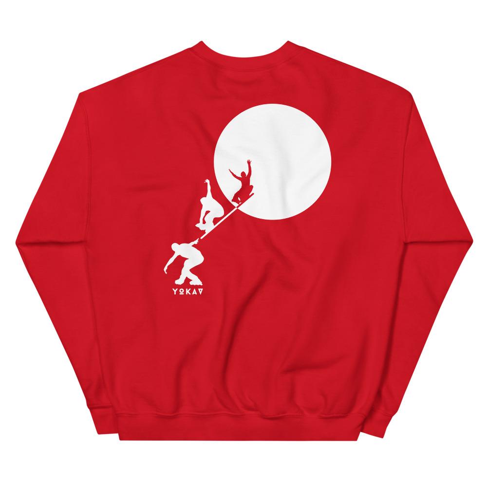 YOKAV HYPER GRIND FREESTYLE Sweatshirt Embattled Clothing Red S 