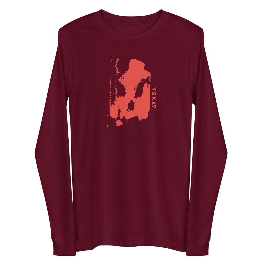 YOKAV ICON (GAMMA RED) Long Sleeve Tee Embattled Clothing Maroon XS 