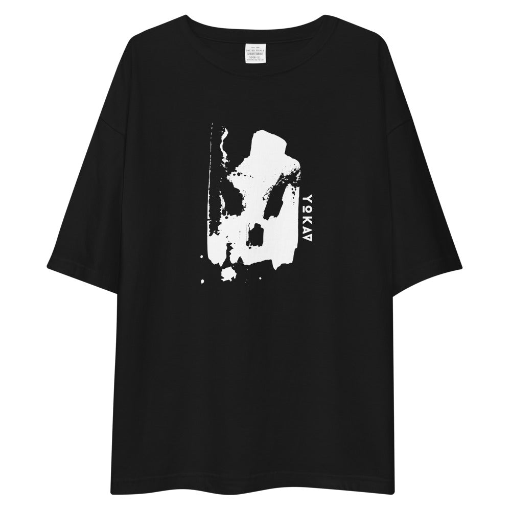YOKAV ICONIC BADGE oversized t-shirt Embattled Clothing Black S 