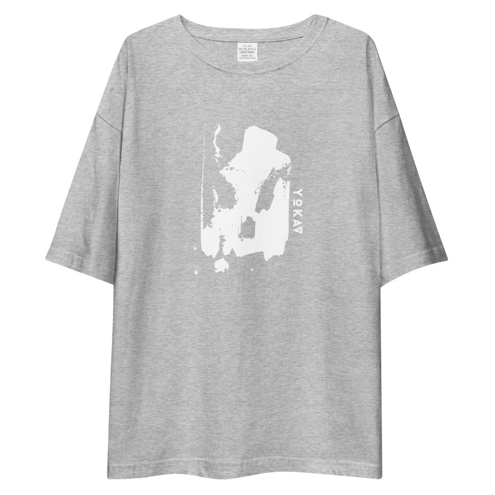 YOKAV ICONIC BADGE oversized t-shirt Embattled Clothing Mixed Grey S 