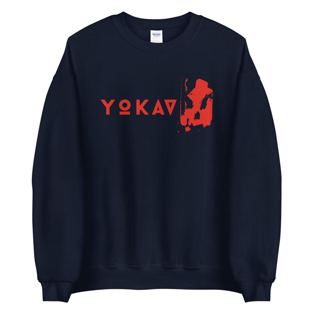 YOKAV LOGO (GAMMA RED) Sweatshirt Embattled Clothing Navy S 
