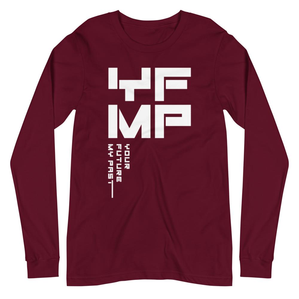 YOUR FUTURE MY PAST Long Sleeve Tee Embattled Clothing Maroon XS 